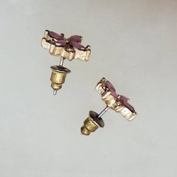 ๐ค BUNDLE TO SAVE ๐ค Torrid Pink & White Crystal Star Flower Stud Earrings - Picture 3 of 6